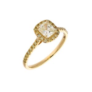 18K Yellow  Gold   Diamond Ring Gems Trade Mart GTM-RN2100