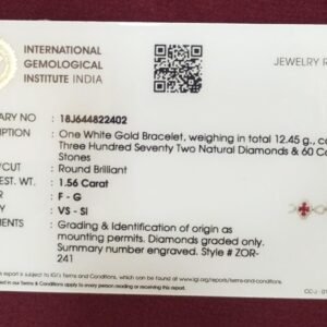 18K White Gold Ruby Bracelet Gems Trade Mart GTM-BRN2100
