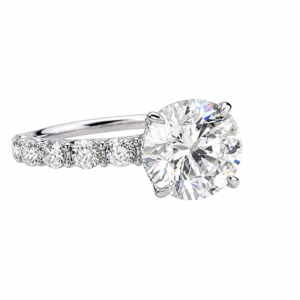18K Solid Lab Grown Diamond 5 Carat Center Piece IGI Certified Jewelry