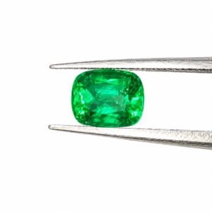 1.75 Carat Zambian Emerald Cushion Shape Minor Oil non Heated Fine Quality