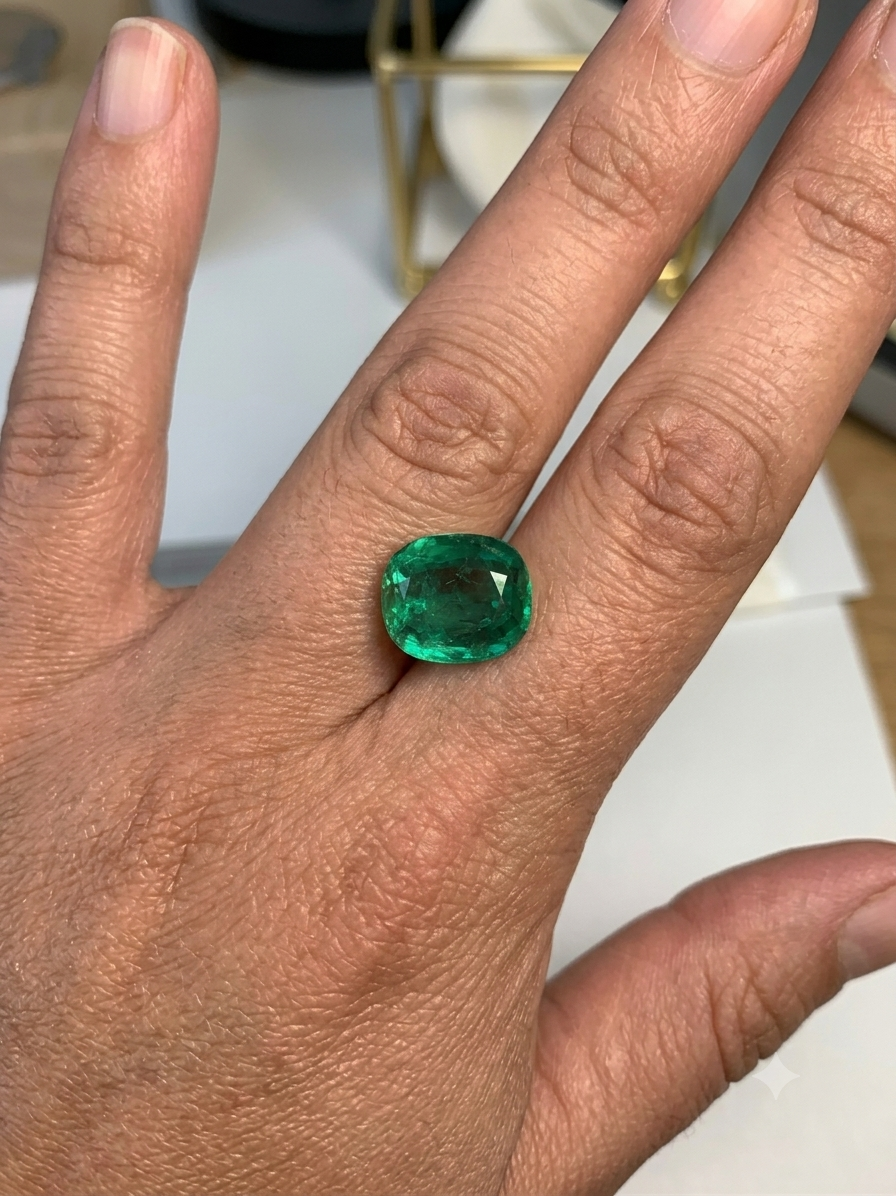 Zambian Emeralds 5.38 Carat Gems Trade Mart
